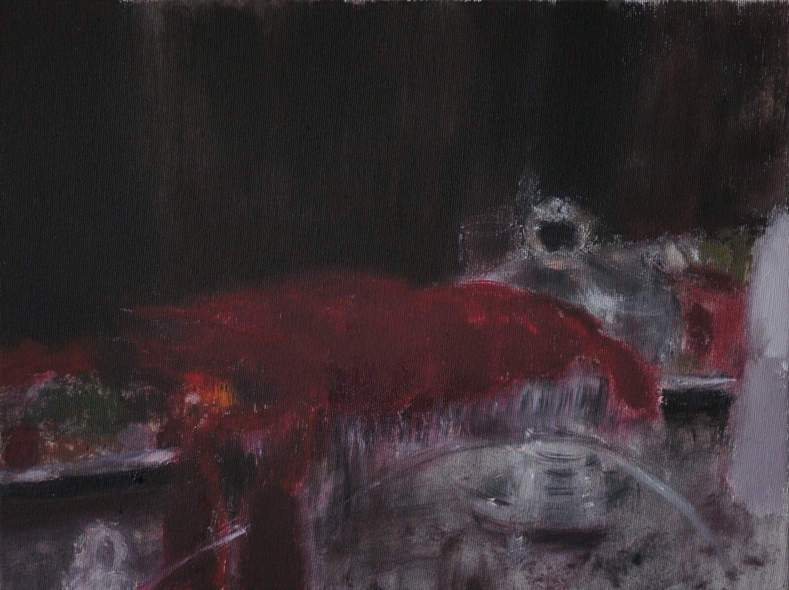 Łukasz Stokłosa, Dynastia, 2019, olej na płótnie,30x40 cm