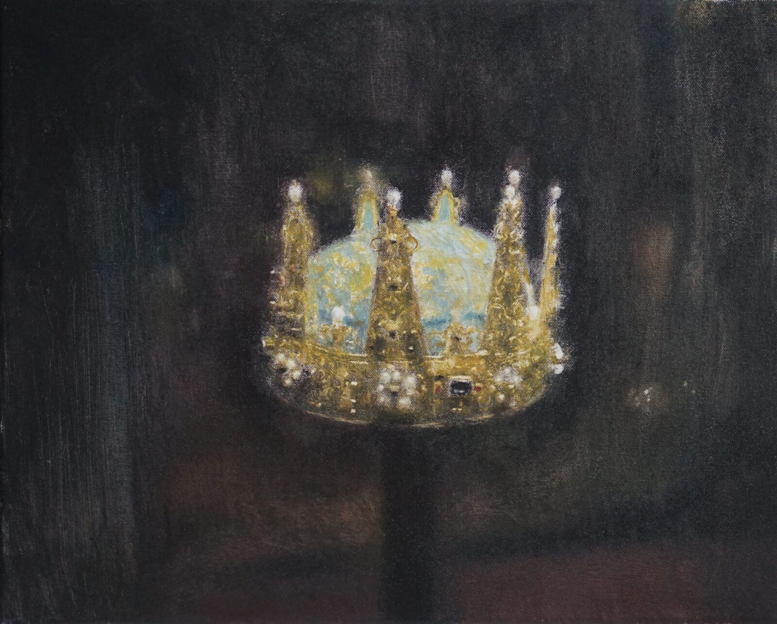 Łukasz Stokłosa, Wiktoria Bernadotte, 2024, olej na płótnie, 40x50 cm