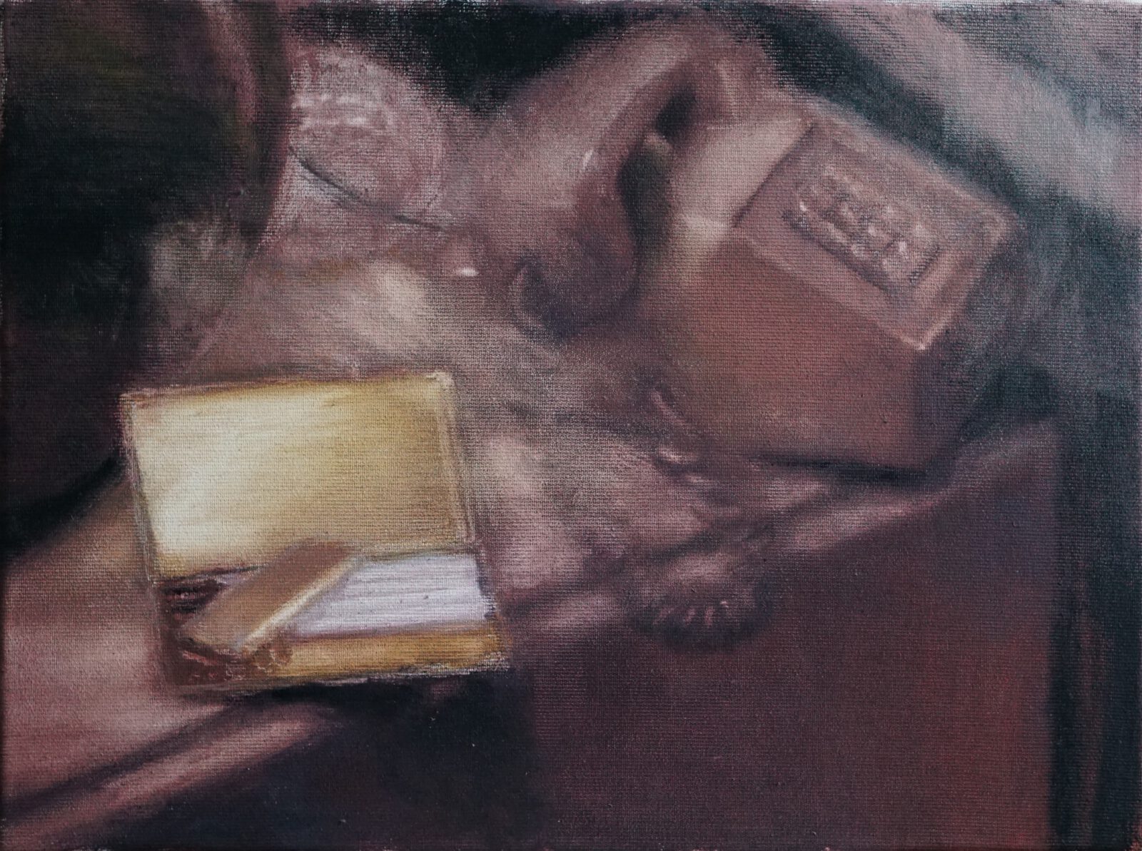 Łukasz Stokłosa, Dynasty, oil on canvas, 30x40cm, 2021