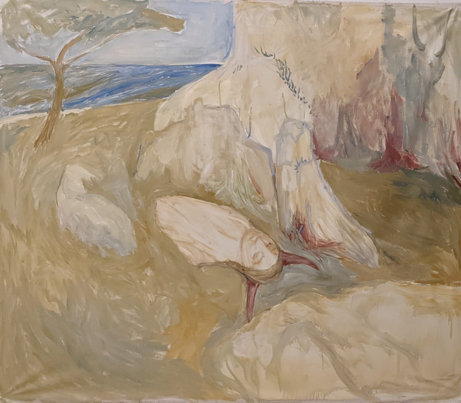 Kateryna Lysovenko, Tyras, acrylic on canvas, 110x170 cm, 2023