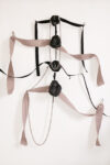 (English) Wiktoria – Imprint-Sculptures. Wearable, 2023-2024, carved raw stone, straps, belts, chains, body