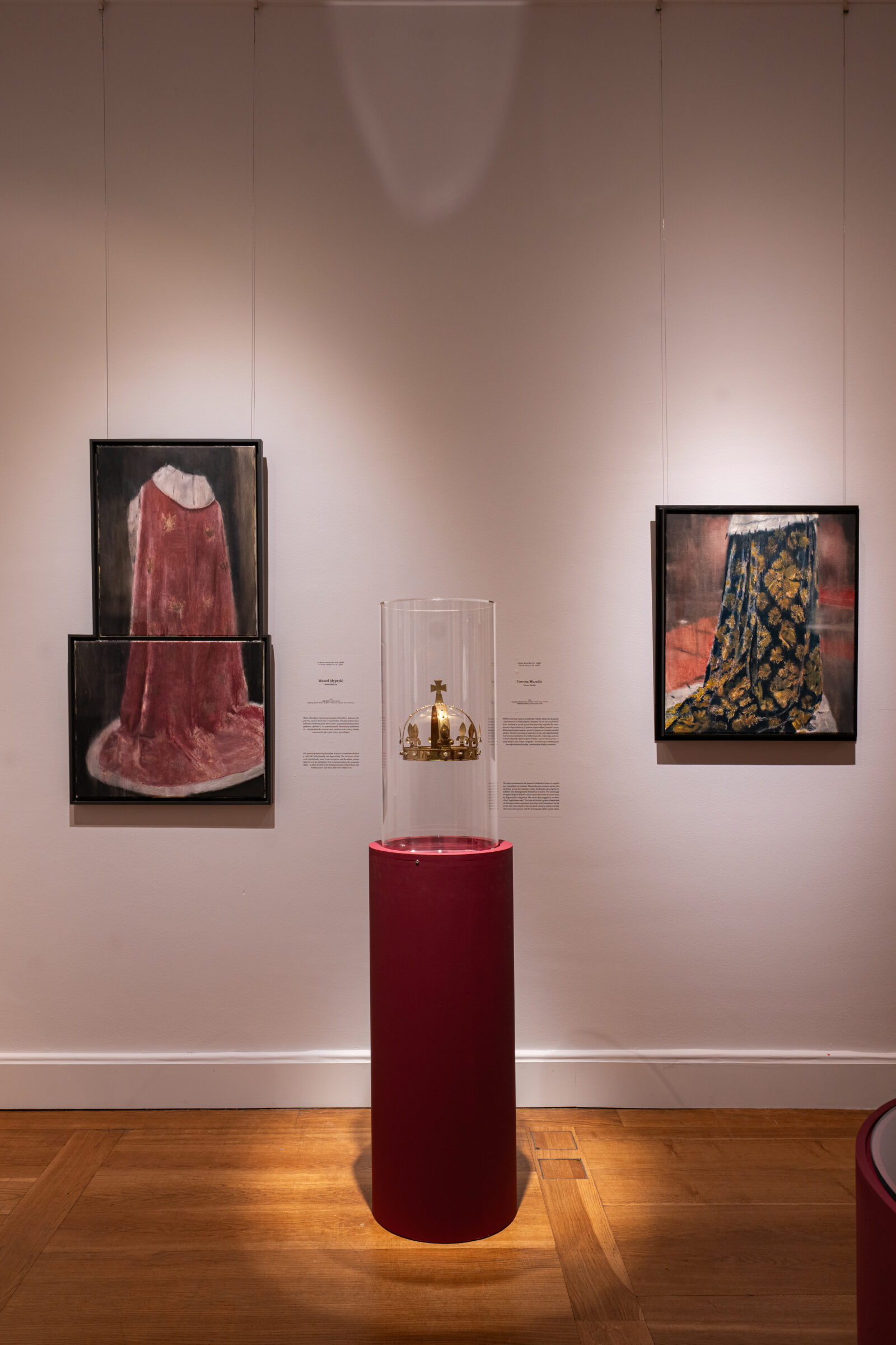 Widok wystawy, dzięki uprzejmości Zamku Królewskiego w Warszawie