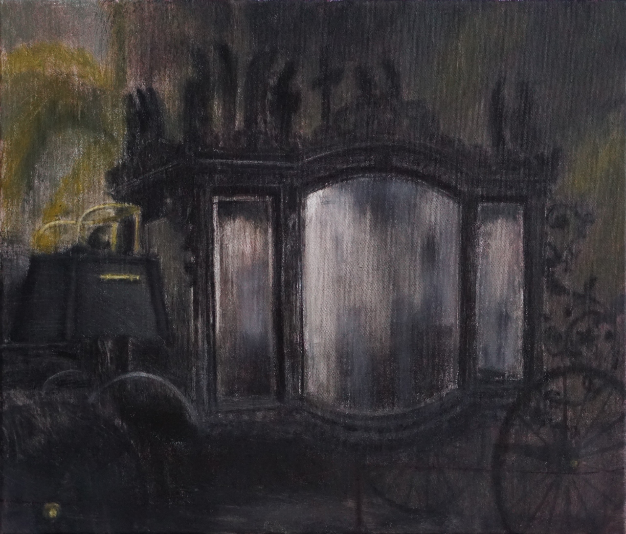 1. Łukasz Stokłosa, Łańcut, 2024, olej na płótnie, 60 x 70cm